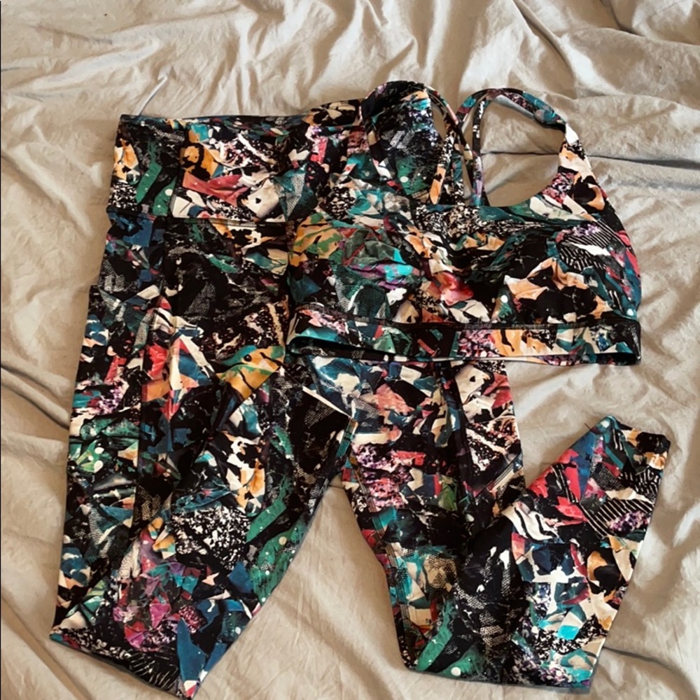WOMENS LULULEMON FAST & FREE 7/8 LEGGINGS SIZE 6